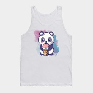 Cute Panda Drink Boba Tea - Adorable Pandas Tank Top